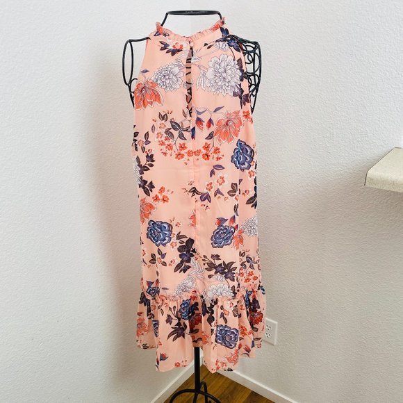 ABS COLLECTION Sleeveless Floral Dress NWT pink - Picture 7 of 14